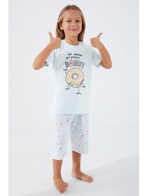 Rolypoly Kız Çocuk Mavi Kapri Takımı