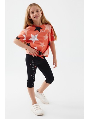 RolyPoly Awesome Girl Turuncu Kız Çocuk Kapri Takım