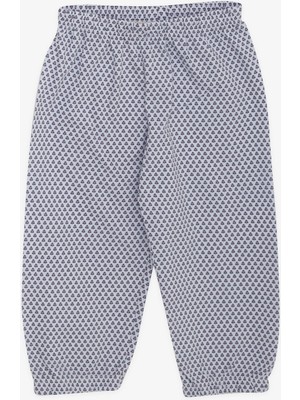 Breeze Kız Bebek Pijama Takımı Minik Çiçek Desenli 9 Ay-3 Yaş, Beyaz