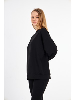 Levina Oversize Iki Iplik Basic Sweatshirt