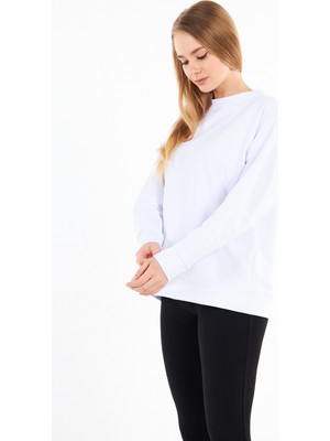 Levina Oversize Iki Iplik Basic Sweatshirt