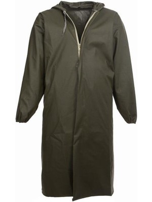 Ddk Ym-001 Haki Pvc Pardesü Yağmurluk 0,42Mm
