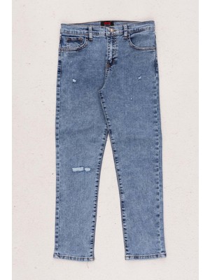 Hopi Kids Çocuk Erkek Likralı Kot Pantolon D Hopi Kids - Indigo - 11-12 Yaş