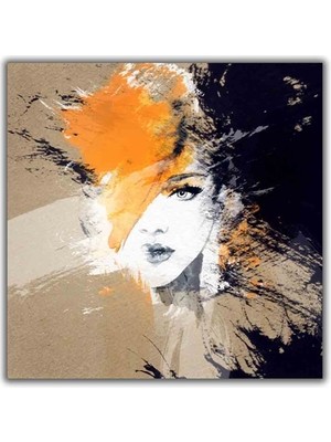 Kadın Yaglı Boya Dokulu Tablo