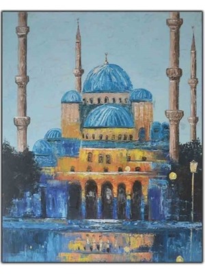 Sultan Ahmet Camii (The Blue Mosque) Orijinal Yağlı Boya Tablo