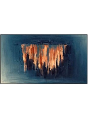 Şelale Yaglı Boya Dokulu Tablo