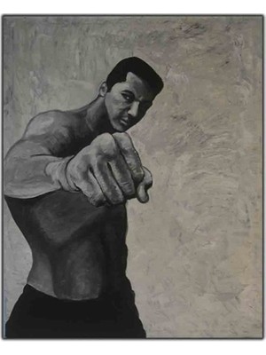 Muhemmed Ali Punch Orijinal Yağlı Boya Tablo