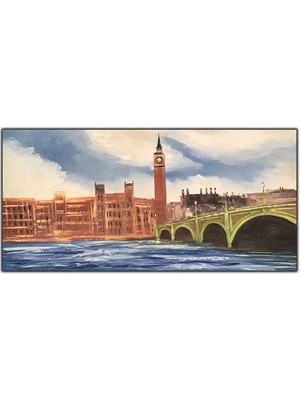 Londra Bıg Ben Orijinal Yağlı Boya Tablo