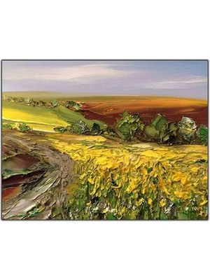 Yeşillik ve Yayla Orijinal Yağlı Boya Tablo