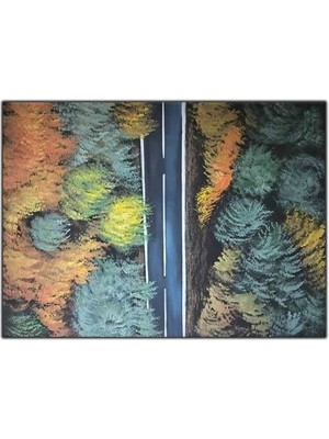 Sonbahar Ağaçları ve Yol Orijinal Yağlı Boya Tablo