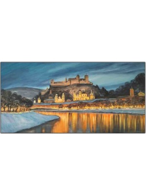 Vianden Kalesi Orijinal Yağlı Boya Tablo