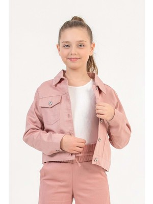 Hopi Kids Çocuk Kız Gabardin Ceket D Hopi Kids - Pudra - 13-14 Yaş