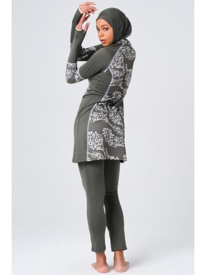 Alfasa Papatya Karyoka Süslemeli Tesettür Mayo