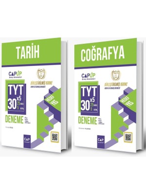Cap Çap Yayınları Tyt Tarih ve Coğrafya Deneme Seti 2 Kitap