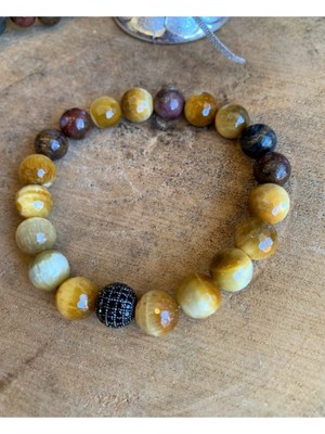 NehirTaş Sertifikalı   Kaplangözü ve Pietersite Bileklik