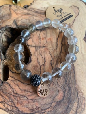 NehirTaş Sertifikalı   Dumanlı Kuvars Bileklik