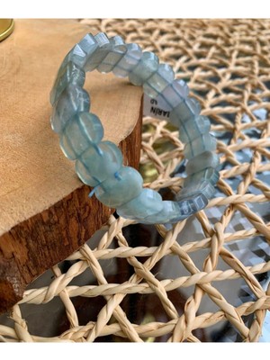 NehirTaş Sertifikalı   Aquamarine Bileklik