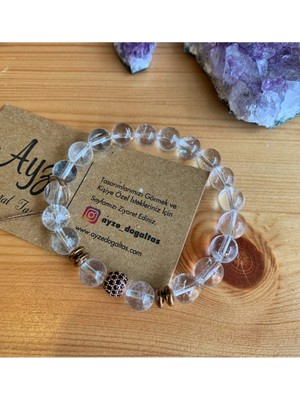 NehirTaş Sertifikalı   Kristal Kuvars Bileklik