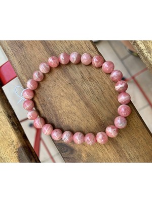 NehirTaş Sertifikalı   Rodokrozit Bileklik