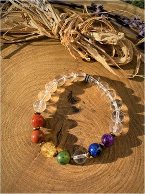 NehirTaş Sertifikalı   Çakra Bileklik