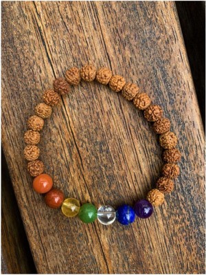 NehirTaş Sertifikalı   Rudraksha Çakra Bileklik
