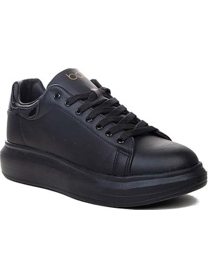 Garajmen Siyah Yüksek Taban Erkek Sneaker Ayakkabı