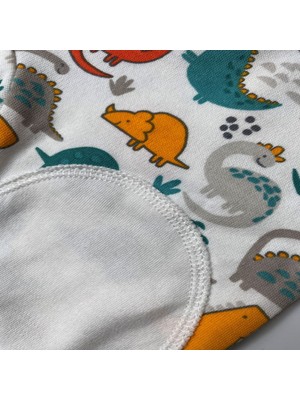 Panda Boutique Oeko-Tex Class 1 Sertifikalı Erkek Bebek Takım, Çıtçıtlı Kolej Ceket, Patchli Pantolon Set %100 Cotton Çıtçıtlı