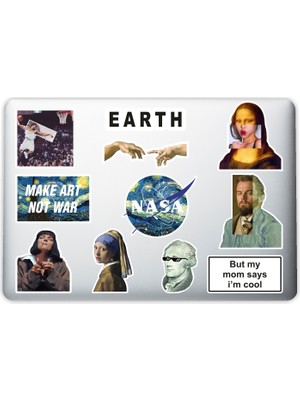 Art Sanat Dekoratif Laptop Notebook Tablet Telefon Sticker Set 06