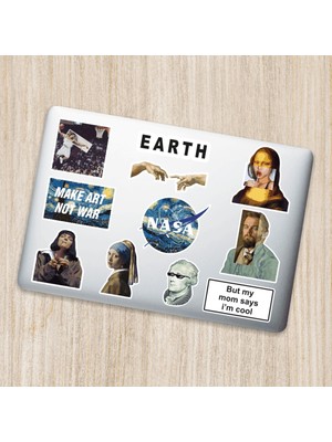 Art Sanat Dekoratif Laptop Notebook Tablet Telefon Sticker Set 06