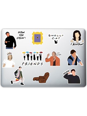 Friends Dekoratif Laptop Notebook Tablet Telefon Sticker Set 01