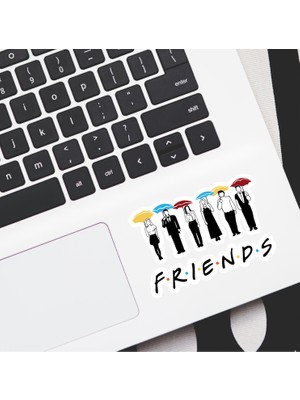 Friends Dekoratif Laptop Notebook Tablet Telefon Sticker Set 01