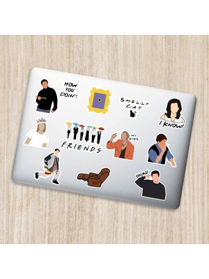 Friends Dekoratif Laptop Notebook Tablet Telefon Sticker Set 01