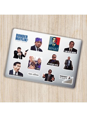 The Office Tasarımlı Laptop Notebook Tablet Telefon Sticker Set 10