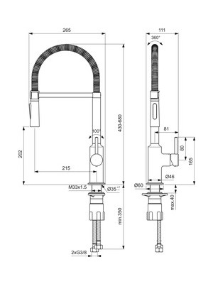 Ideal Standard Ceralook Eviye Bataryası-Profesyonel