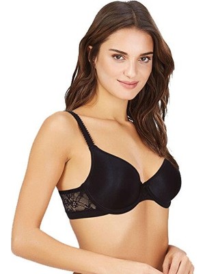 Kom Amour Dantelli Yumuşak Kaplı Siyah Sütyen