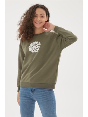 Fashion Friends 22K0580K1 Kadın Baskılı Sweatshirt