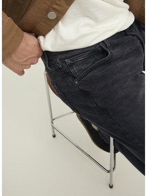 Jack & Jones Normal Bel Regular Fit Siyah Erkek Denim Pantolon 12245056_JJICLARK Jjfox Jos 147