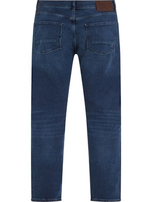 Tommy Hilfiger Normal Bel Normal Paça Standart Mavi Erkek Denim Pantolon MW0MW267811BS