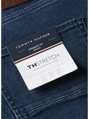 Tommy Hilfiger Normal Bel Normal Paça Standart Mavi Erkek Denim Pantolon MW0MW267811BS