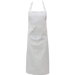Att Stil Tekstil Düz Gabardin Kumaş Aşçı Mutfak Önlük Beyaz
