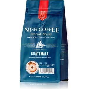 Nish Kahve Filtre Kahve Nish Özel Seri Guatemala 1 Kg Kağıt Filtre İçin Çekilmiş