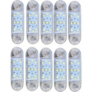 9 Ledli Tombul Parmak LED 10 Adet Beyaz