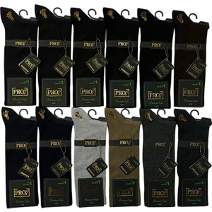Pro Çorap Rakka Bamboo Erkek Çorap (Düz) 12'li