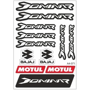 Bajaj Dominar Beyaz Sticker Seti
