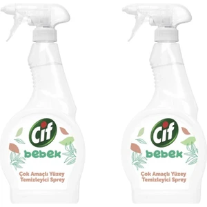 Bebek Çok Amaçlı Yüzey Temizleyici Sprey 2x 500 ml