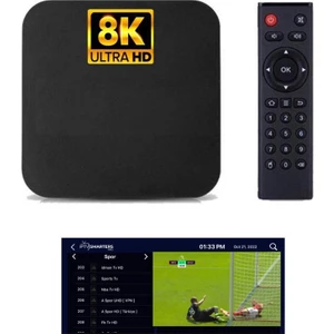FS1PRO Teknoloji 8k UHD Android Tv Box - Android Stick / Full Paket Yayın Hediyeli - Akıllı Box