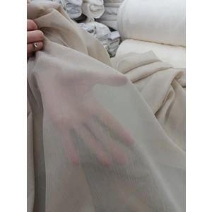 Stay Home Etekleri Kurşunlu Düz Keten Tül Perde 1/2 Pile