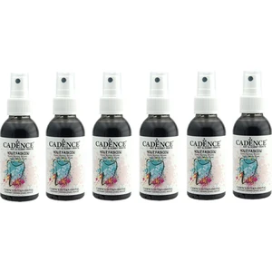 Siyah Sprey Kumaş Boyası 100ML 6lı Set