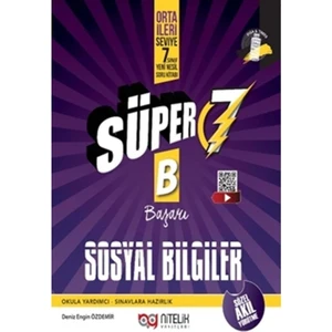 Nitelik Yayınları 7. Sınıf Yeni Nesil Süper Sosyal Bilgiler Soru Kitabı (B)