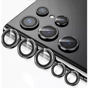 Samsung Galaxy S22 Ultra Kamera Camı Lens Koruyucu Halka Set - AL8114